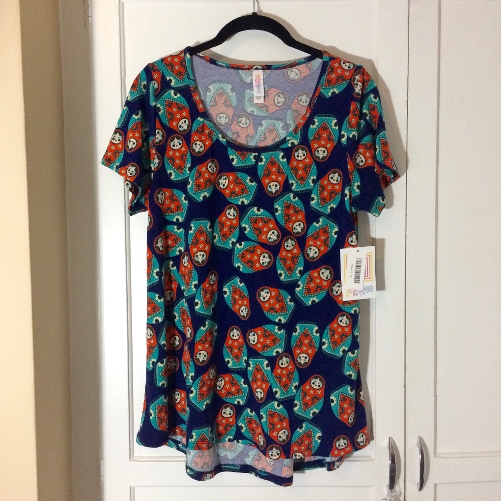 LULAROE RUSSIAN NESTING DOLLS CLASSIC T BNWT